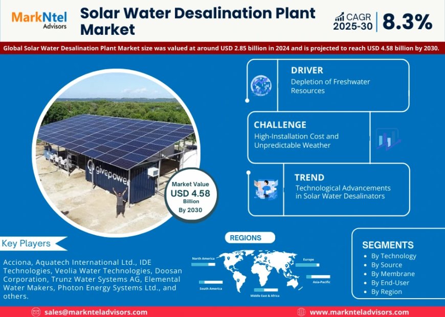 Solar Water Desalination Plant Market Set for Explosive Growth with 8.3% CAGR by 2030