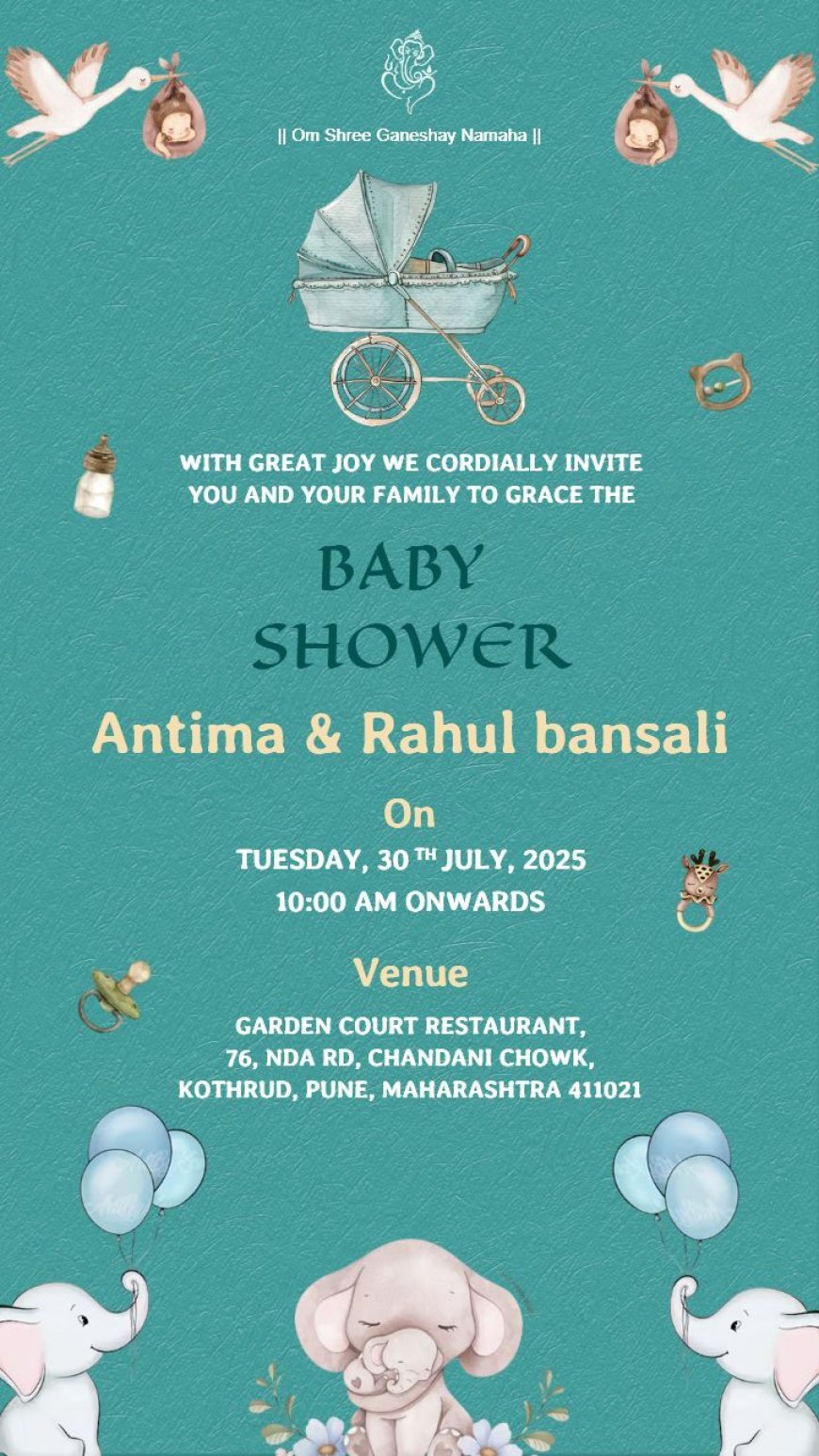 Celebrate Tradition with Elegance: Seemantham Invitation Card Ideas